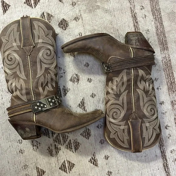 Durango Brown and Khaki Western Boots - Picture 6 of 6